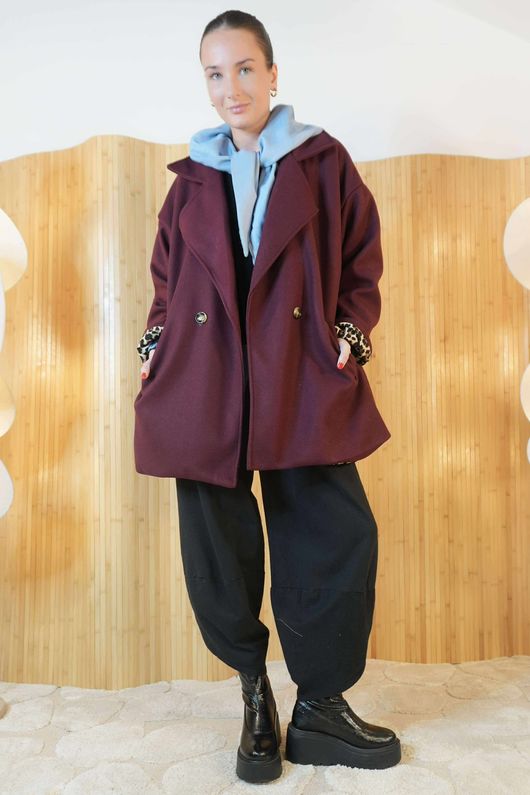 Vivienne Coat Damson /2 